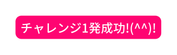 チャレンジ1発成功